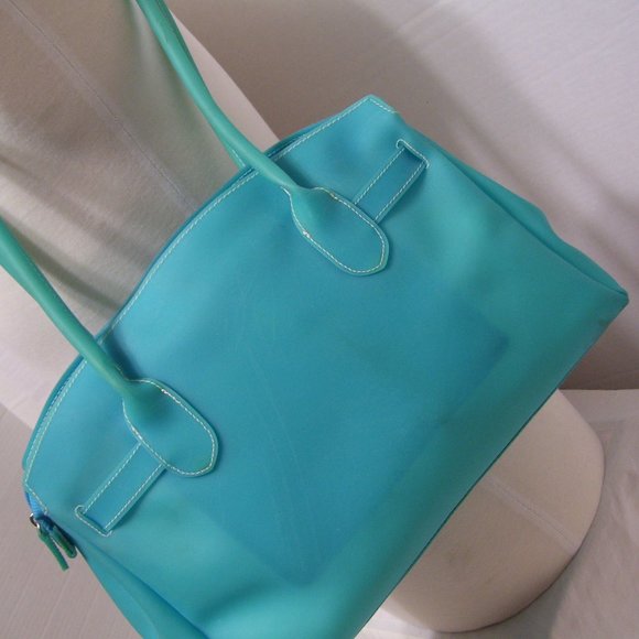 Fashion Jelly Like Handbag Turquoise blue - Picture 4 of 4